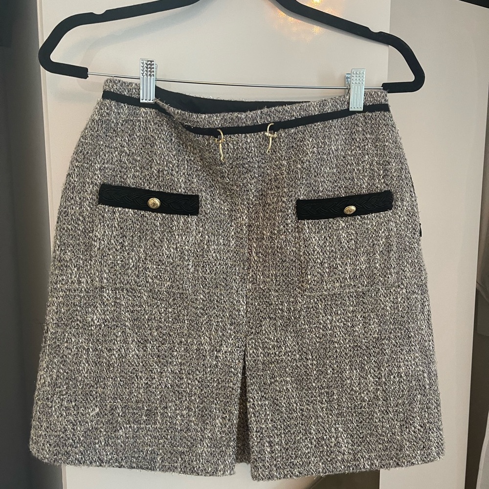 Maje tweed style recycled cotton skirt